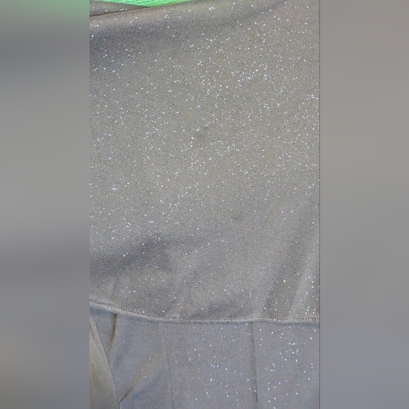 Glamour by Gabriella Skye sparkly midi dress navy blue fit and flare size 12 - Picture 4 of 4